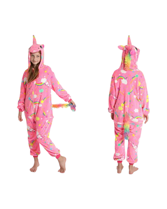 Unicorn Plush Onesie Cozy Fleece Pajamas