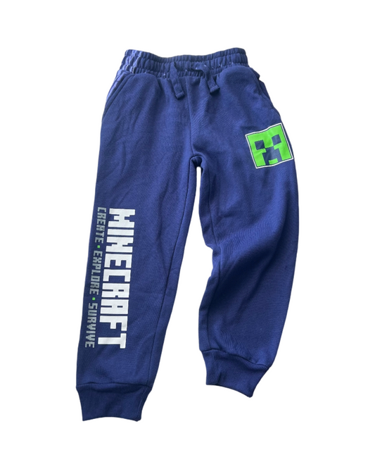 Blue Minecraft Printed Track Pants