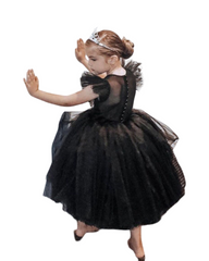 Elegant Birthday Party Girls Formal Tulle Dress | Kids Flower Girl Gown