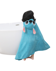 Hooded Beach Towel & Bath Robe Cape – Soft Absorbent Cotton Towel for Kids