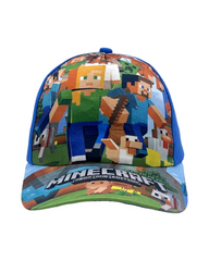 Kids Minecraft Style Adjustable Cap