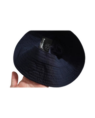 Water-Resistant Cotton Blend Bucket Hat