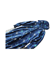 Boys' Hooded Patterned Fluffy Zip-Up Onesies