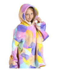 Oversized Fluffy Kids Oodie Blanket – Ultra-Soft & Warm