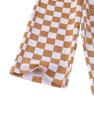 Checkered Cotton Trousers for Girls