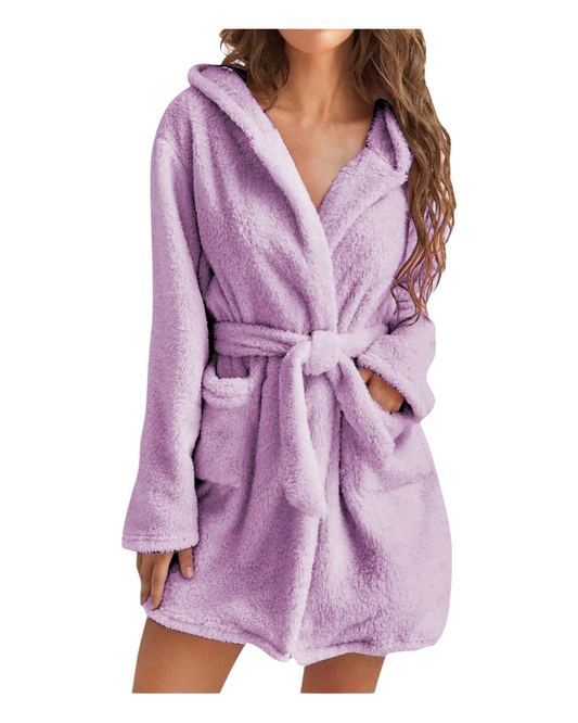 Ultra Soft Plush Bathrobe – Cozy & Warm