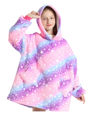 Fluffy Space Patterned Oodie