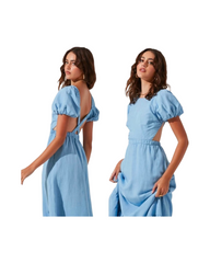 ASTR Side & Back Cutout Midi Dress