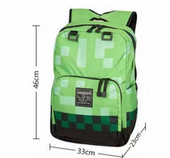 School Backpack with Minecraft Design