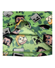 Green Minecraf Pyjama Set with Character Pattern