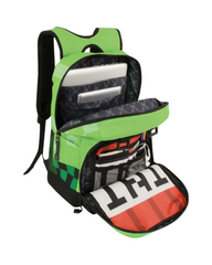 School Backpack with Minecraft Design