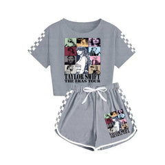Taylor Swift Graphic Cotton Top with Short Set