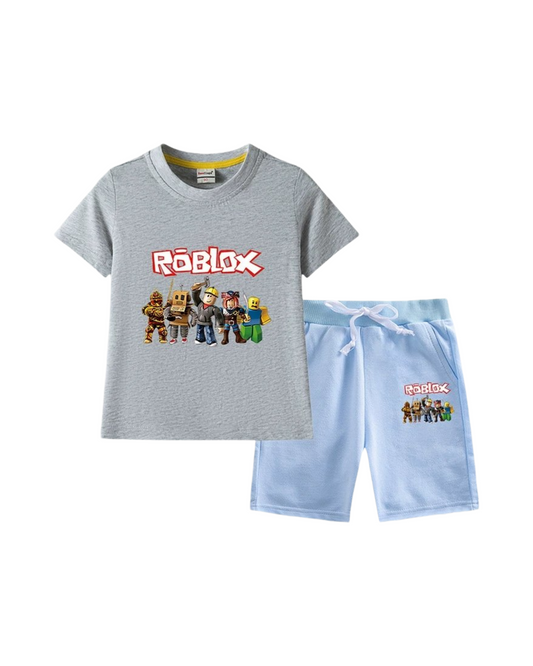 Boys’ T-Shirt and Shorts Roblox Outfit Set