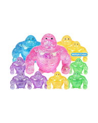 Silicone Gorilla Glitter Monkey Squishy Toy for Stress Relief and Sensory Play