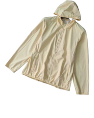 Waterproof Synthetic Rain Coat with Hood and Pockets