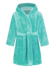Fluffy Patterned Girls' Bath Robe
