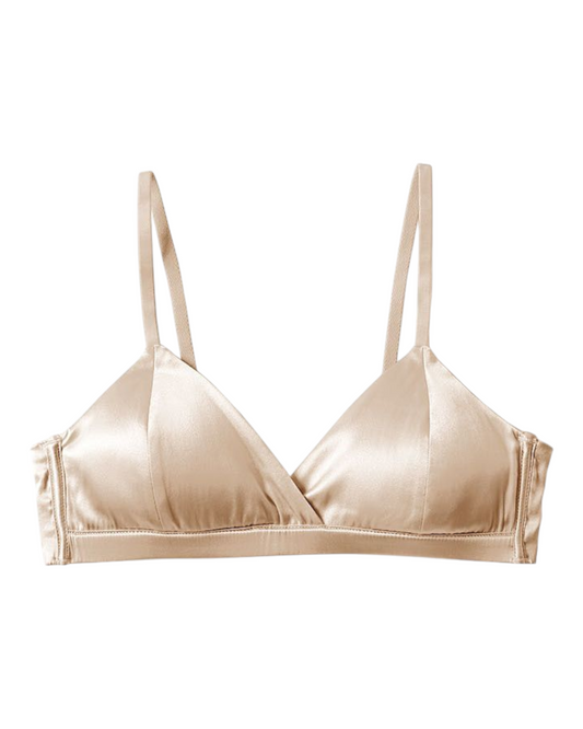 Triangle Cup 100% Silk Bra