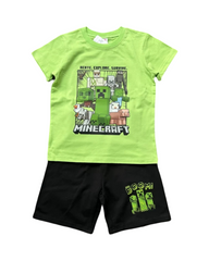 Relaxed Fit Gaming Print Top and Shorts Boys Set