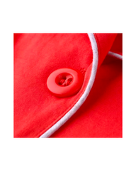 Luxury Red Silk Pajamas for Woman - 2-Piece Long Sleeve Sleepwear Set