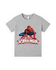 Marvel Spider-Man Graphic Print Kids Crewneck Cotton T-Shirt