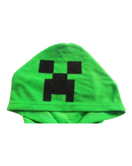Boys' Minecraft Creeper Hooded Zip-Up Onesie