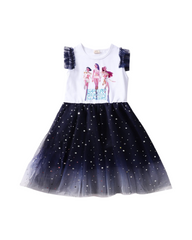 Girls K-Pop Demon Hunter Starry Skater Dress