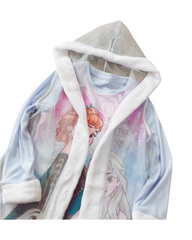 Disney Frozen Girls Graphic Dress and Hooded Vest 2-Piece Set