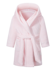 Fluffy Patterned Girls' Bath Robe