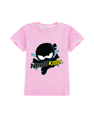 Ninja Printed Short Sleeve Tee – 100% Breathable Cotton Everyday Graphic T-Shirt