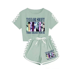 Taylor Swift Graphic Cotton Top with Short Set