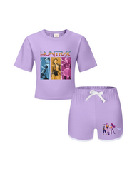 Kpop Demon Hunters Top & Shorts Power Set