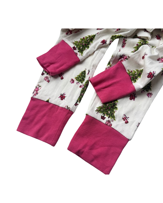 100% Cotton Long-Sleeve Kids Pyjama Set with Festive Holiday Print