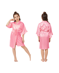 Satin Silk Robe Girls Sleepwear Bathrobe
