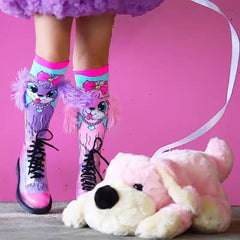 Fun Character Design Knee High Dress Socks for Kids – Comfortable Cotton Tube Socks