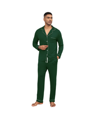 Stretch Modal Cotton Men's Long Sleeve Sleepwear Set