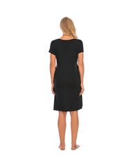 Comfortable Women's Maternity and Nursing Loungewear Dress with Short Sleeves