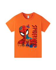 Spider-Man Kids Graphic T-Shirt – Cotton Short Sleeve Crew Neck Tee