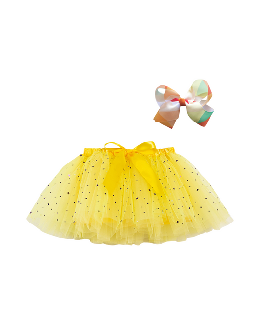 Multilayered Colorful Tutu Party Skirt for Girls with Fluffy Mesh Layers