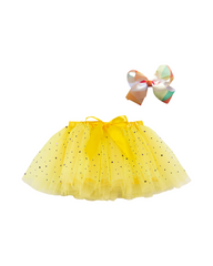 Multilayered Colorful Tutu Party Skirt for Girls with Fluffy Mesh Layers