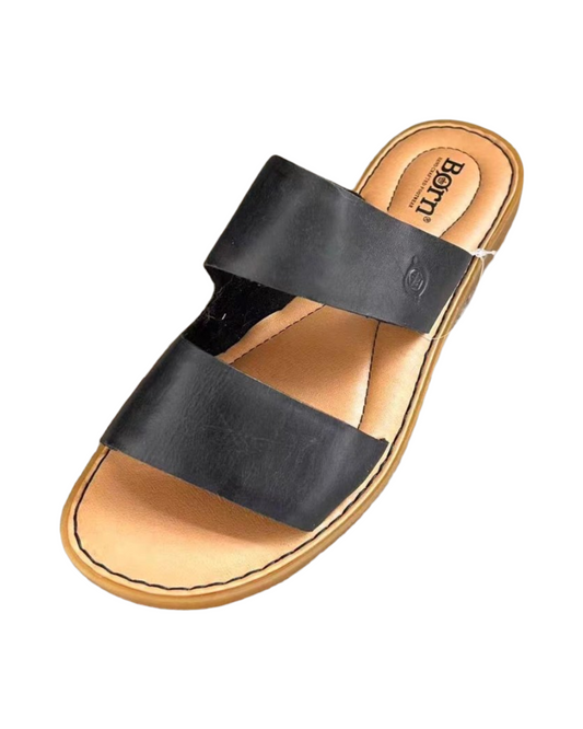 Thong Leather Slides