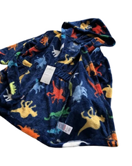 Dinosaur Hooded Plush Kids Bathrobe