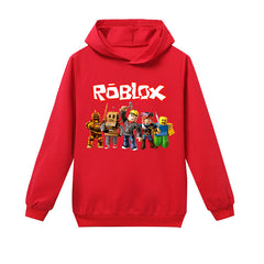 Cotton Roblox Printed Pullover Hoodie