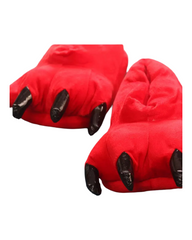 Onesie Shoes Kids Pajamas Paw Footwear Costume Black Slippers