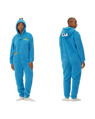 Relaxed Fit Furry Monster Adult Fleece Onesie Sleepwear Jumpsuit