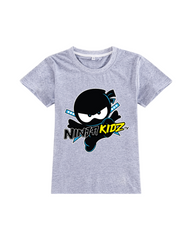 Ninja Printed Short Sleeve Tee – 100% Breathable Cotton Everyday Graphic T-Shirt