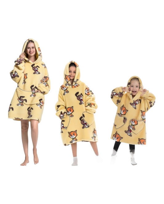 Animal Patterned Fluffy Oodies