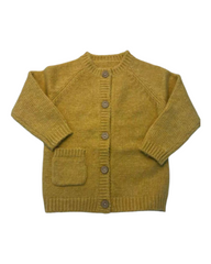 Button-Up Woollen Cardigan with Pockets