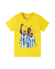 Graphic Printed Cotton Soccer T-Shirt | Short Sleeve Crewneck Casual Tee