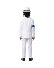 Iconic Pop Star White Suit 5-Piece Cosplay Costume Set