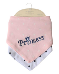Two-Piece Baby Feeding Bibs Set with Design